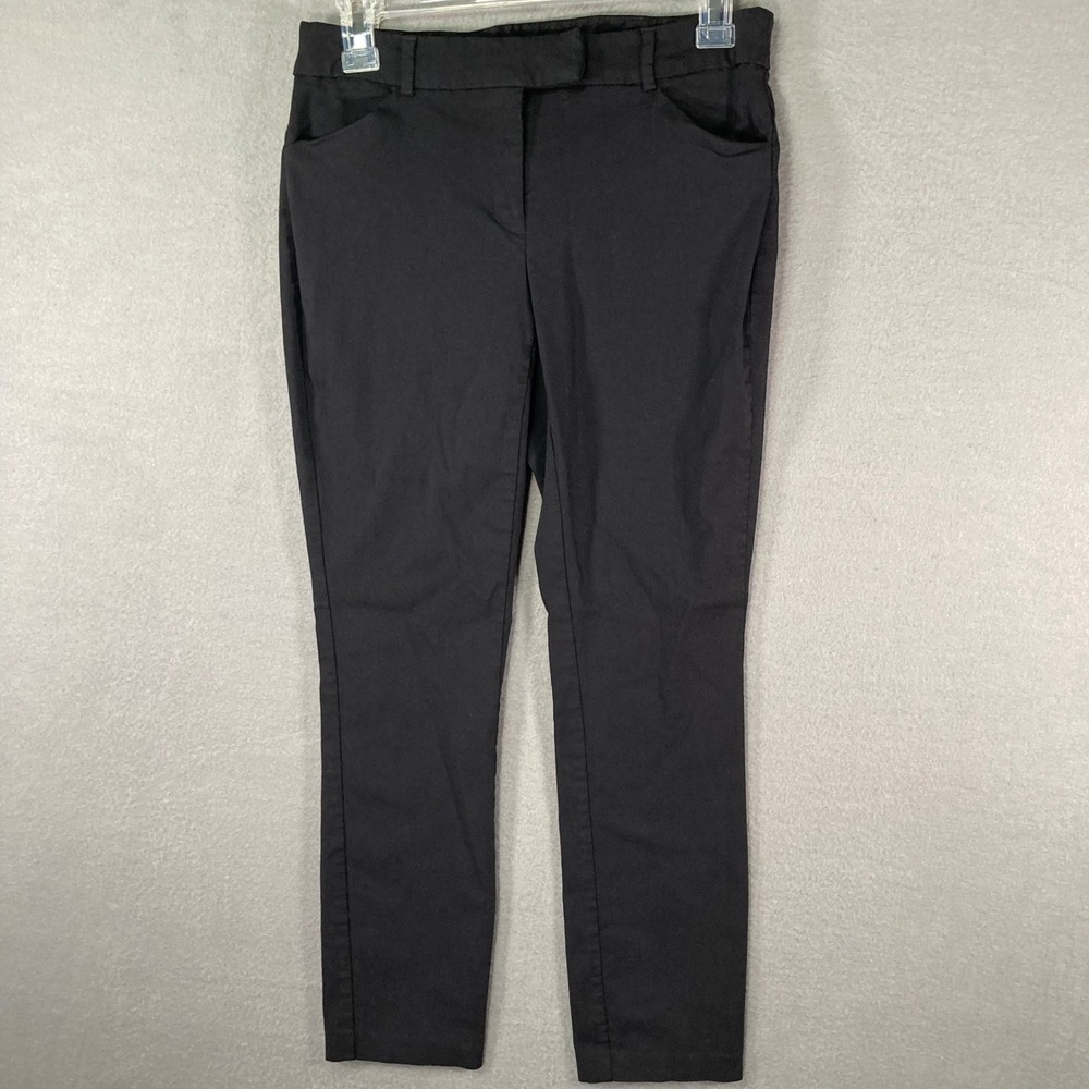 Studio 253 Dress Pants Womens 6 Black Stretch‎ Career Office Slim